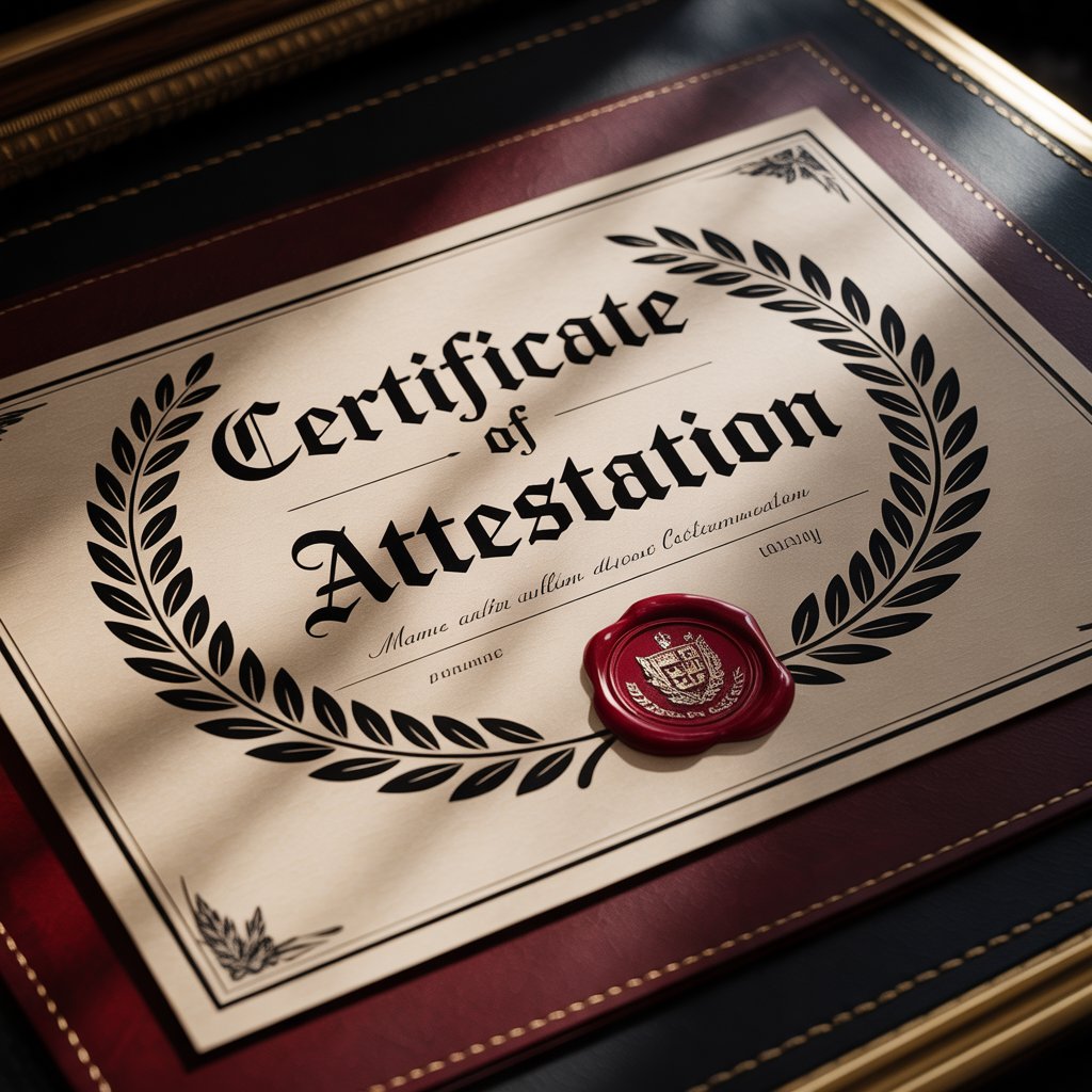 Certificate attestation